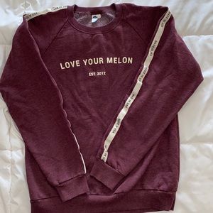 Size medium maroon Love Your Melon crewneck.